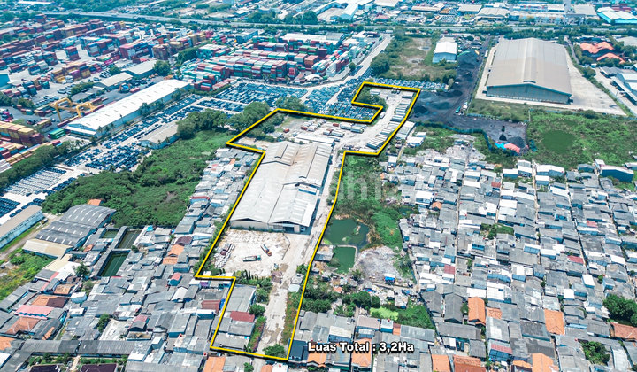 Ready-to-Use Warehouse. Buy 1.2Ha get 3.2Ha. Cakung, East Jakarta.