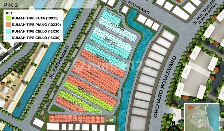 Dijual Kavling Bukit Danau Indah Pik2 Lokasi Bagus