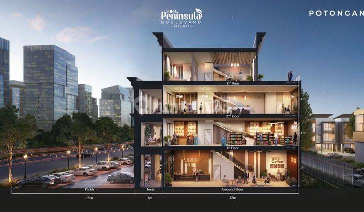 Dijual ruko sultan peninsula boulevard lokasi bagus 2