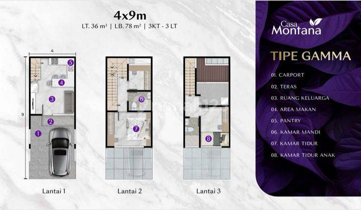 Dijual rumah casa montana pik2 minimalis modern 2