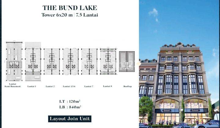 Dijual ruko The Bund pik2 public spaces sangat luas 1