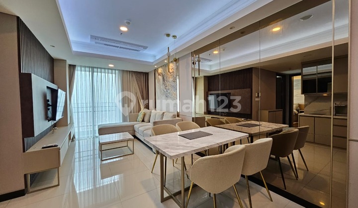 For Sale, Luxurious 2-Bedroom, 2-Bathroom Fully Furnished Apartment at Casa Grande Residence, Kota Kasablanka. 1