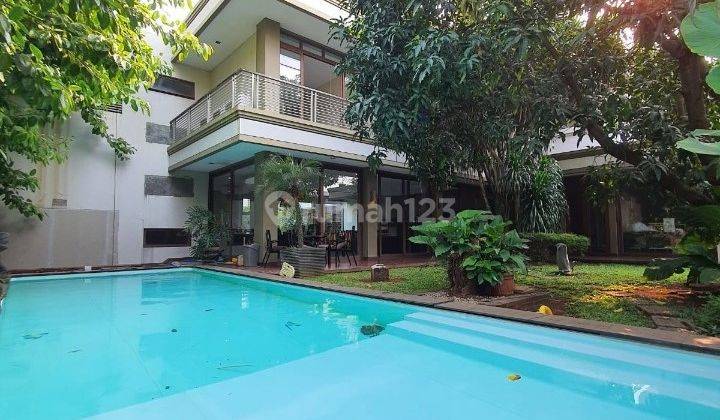 Jual Rumah Mewah Sangat Cantik Model Tropical Modern di Permata Hijau .tt 1