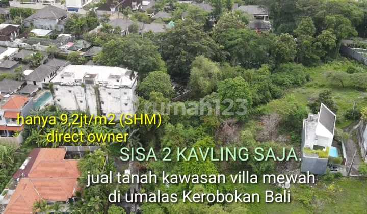 Tanah:770 M2(7,7 are) super langka siap Bangun Di Tegal cupek Kerobokan Bali  6