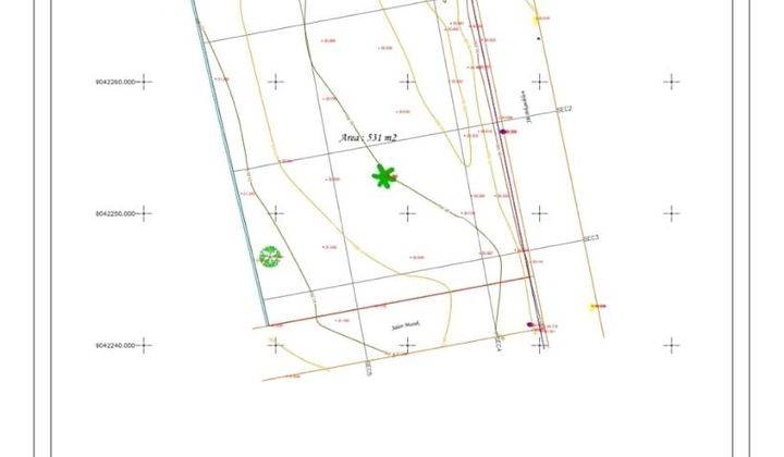 Tanah:531 M2(5,31 are) super langka siap Bangun Di Semer Kerobokan Bali  7