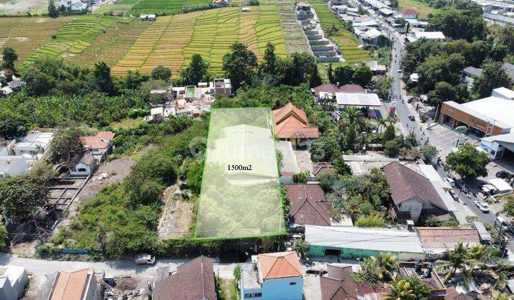 Tanah:1500 M2(15 are) view sawah super langka siap Bangun Di jln jantuk angsa Pererenan Bali  1