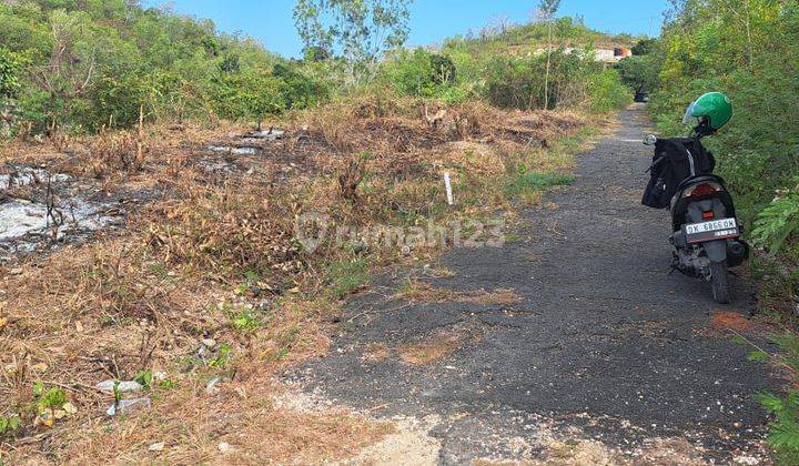 Tanah Ocean View :100 M2(1 Are) Super Langka Siap Bangun Di Goa Gong Ungasan Bali  2