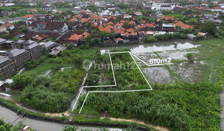 Tanah :610 M2( 6,1 Are ) Super Langka Siap Bangun Zona Kuning Di Jln Yudistra Seminyak Badung Bali  2