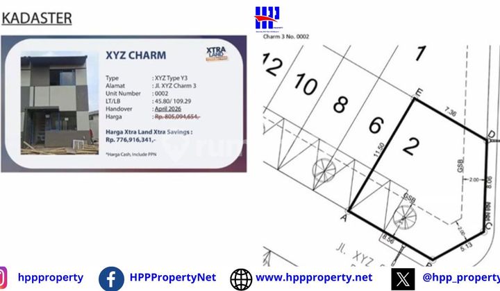 Park Serpong - Xtra Land Xtra Savings Xyz Charm - Type Y3