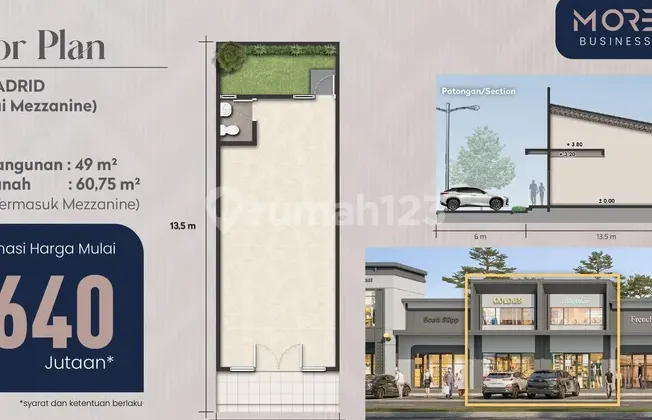 Di Jual Ruko MORELIA Business Plaza Tipe Mezzanine Tenjo, Bogor Di Jual Ruko MORELIA Business Plaza Tipe Mezzanine Tenjo, Bogor