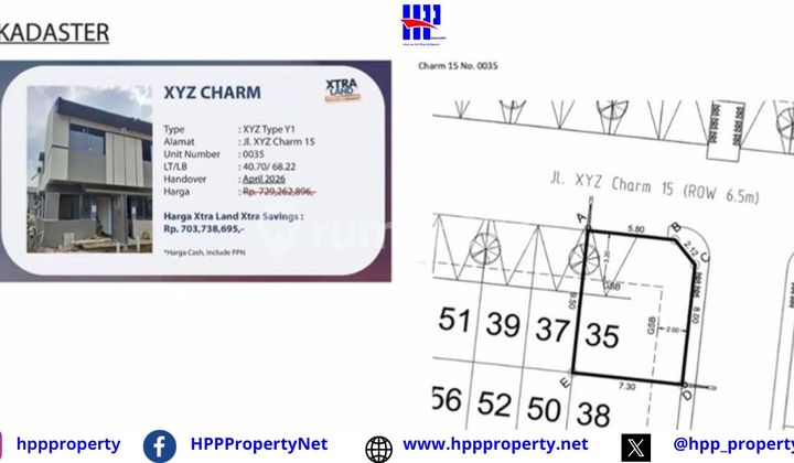 Park Serpong - Xtra Land Xtra Savings | Xyz Charm - Type Y1