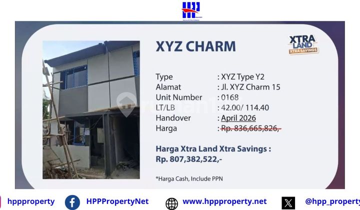 Park Serpong - Xtra Land Xtra Savings | Xyz Charm - Type Y2 1
