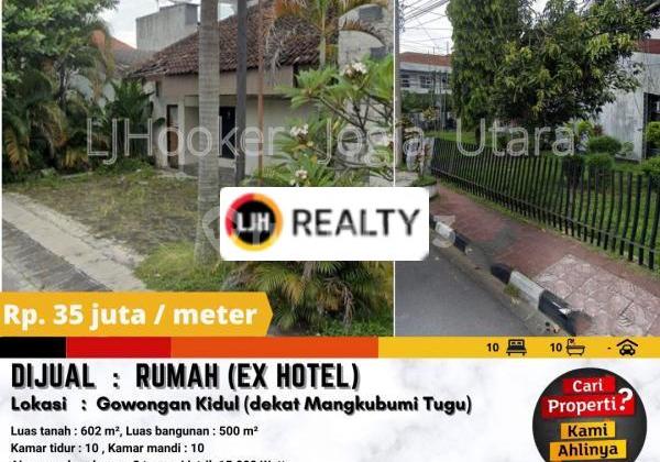 Rumah strategis ex hotel di Gowongan Kidul Yogyakarta Rumah strategis ex hotel di Gowongan Kidul Yogyakarta