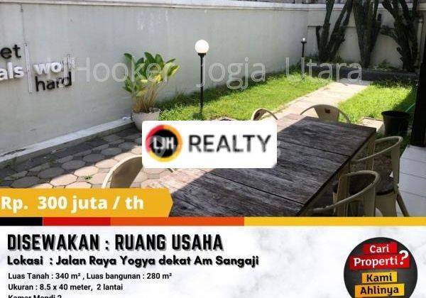 Ruang Usaha Full Furnish  di Tepi Jalan Raya Yogya dekat AM Sangaji 1