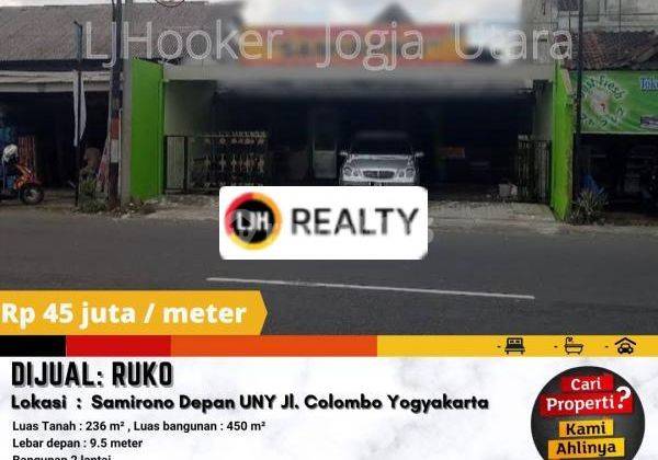 Ruko Jual Samirono Depan UNY  Jl. Colombo Yogyakarta 1