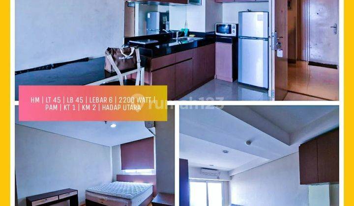 JUAL CEPAT MG SUITE 1 BED ROOM. TURUN HRG 150 JUTA !! Msh nego juga!!  FULLY FURNISH ,APART TENGAH KOTA TERNYAMAN karena LUAS 45m2...Balkon luas . 2