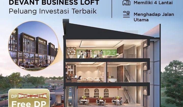 Ruko Kota Wisata Devant Business Loft, 4 Lantai Lokasi Super Strategis  1