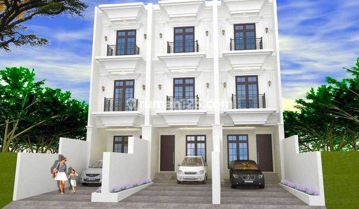 Rumah Baru Green Ville. 3 Lantai. 4x20. Jalan 3 Mobil.  2