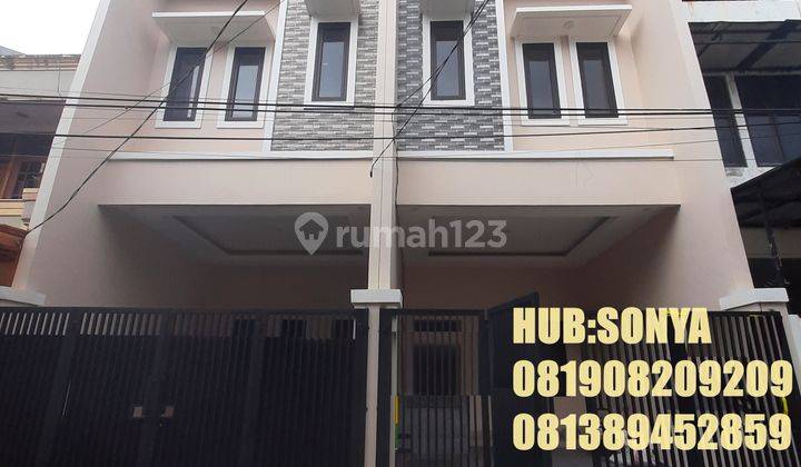 Rumah Baru Tanjung Duren. 3 Lantai. 4x13. Jalan 2 Mobil. Siap Huni 1