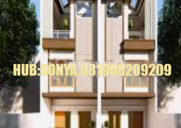 Rumah Baru. Tomang Gelong. 3 Lantai. 5x15. Jalan 2 Mobil