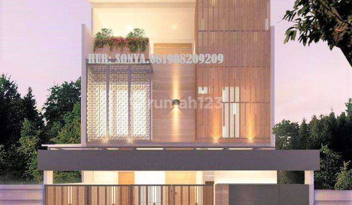 Rumah Baru Grogol Roxy. 3 Lantai. 8x14. Jalan 2 Mobil 2