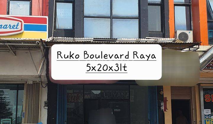 RUKO BOULEVARD RAYA GADING SERPONG. STRATEGIS. RAPI. 1