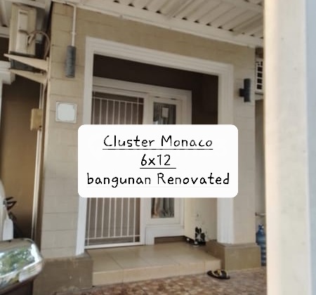 Monaco Cluster, Gading Serpong. 6x12 renovated.