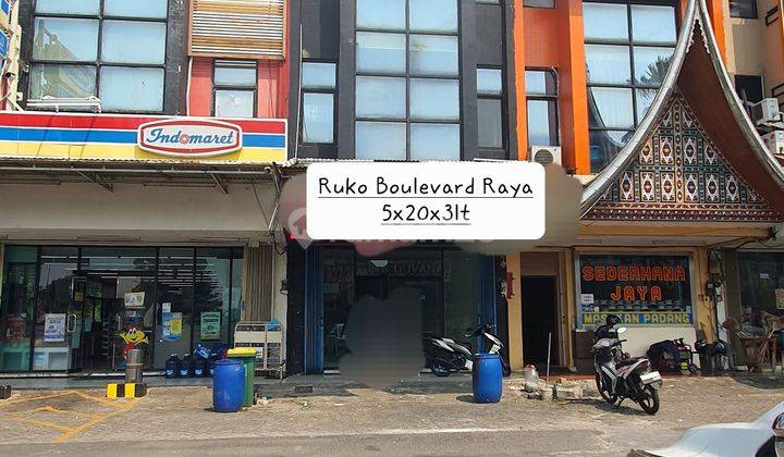 RUKO BOULEVARD RAYA GADING SERPONG. STRATEGIS. RAPI. 2