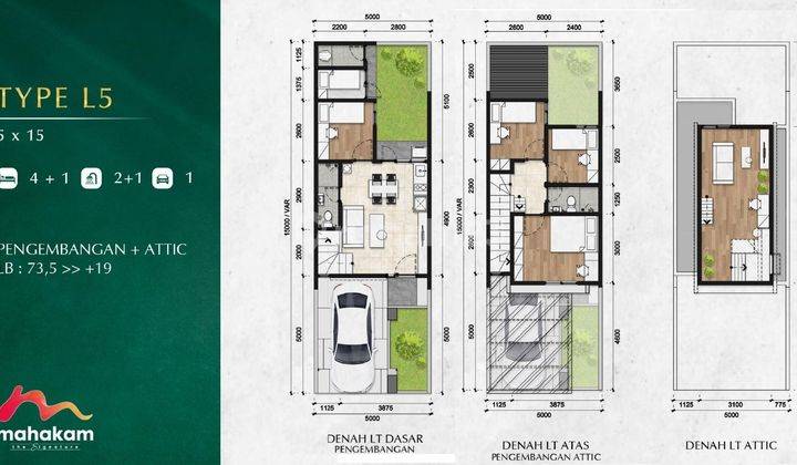 Rumah 2lt 5x17 85m 3KT Cluster Mahakam Jakarta Garden City 29