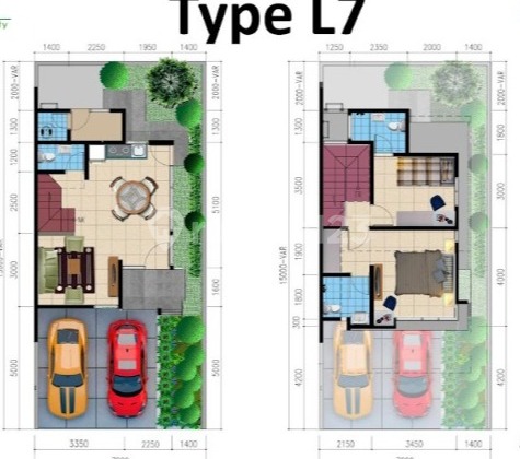 2-story house 7x15 105m 2BR Mahakam Cluster JGC Jakarta Garden City 2