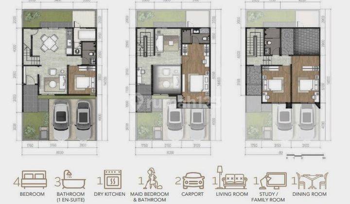 Rumah Premium 3lt 8x14 4kt Cluster Maninjau Asya Jgc Jakarta Garden City By Astra 27