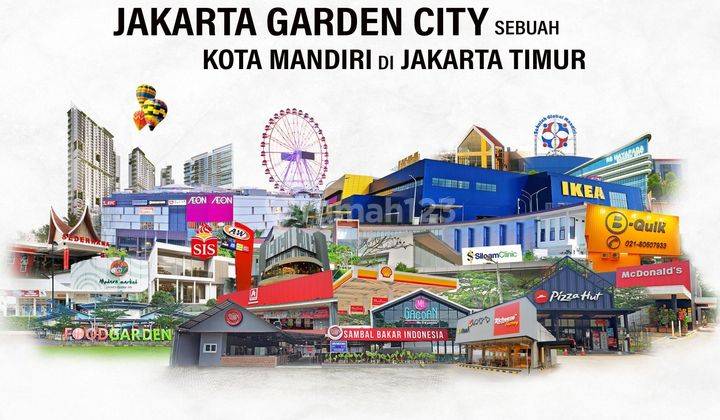 Perdana Rmh 3lt dpn taman 4KT mahakam MTS JGC jakarta garden city 16