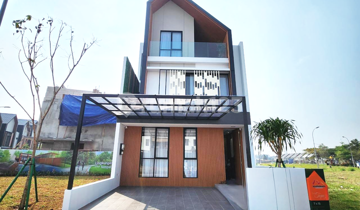 Only 1 Unit Left: 7x15 3-Storey House Facing Park in Mahakam Topaz Cluster, JGC