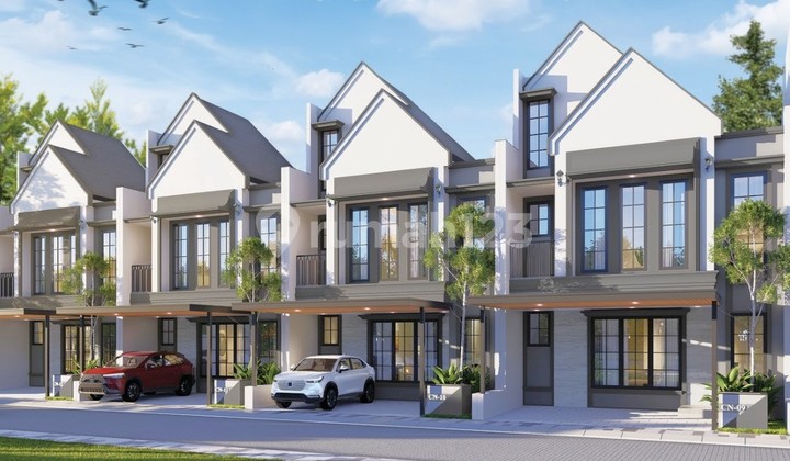 Rumah lebar 7 3lt opsi attic 3KT Conifera di Lokasi terdepan Metland JGC Jakarta Garden City