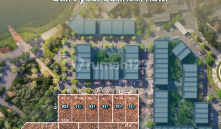 Commercial Plot on Genova Asya Jgc Jakarta Main Boulevard 935M 27X35m