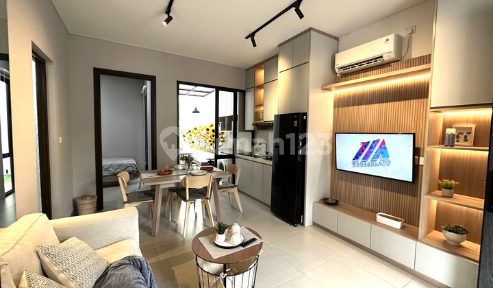 2-story house + attic 5x15 75m 4+1KT Mahakam cluster Jakarta Garden City Cakung