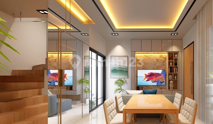 Rumah 2 lantai Hanya 900jutan Cluster Florence Village di Jakarta Garden City 8
