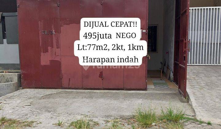 Jual Cepat... Rumah Luas Tanah 77m2 Di Harapan Indah  1