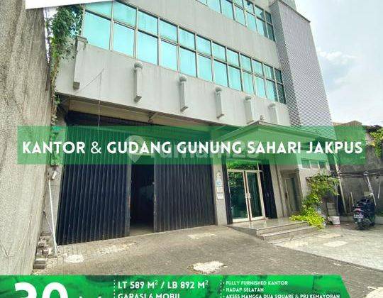 Dijual Kantor Dan Gudang Gunung Sahari Jakpus 892 m² 1