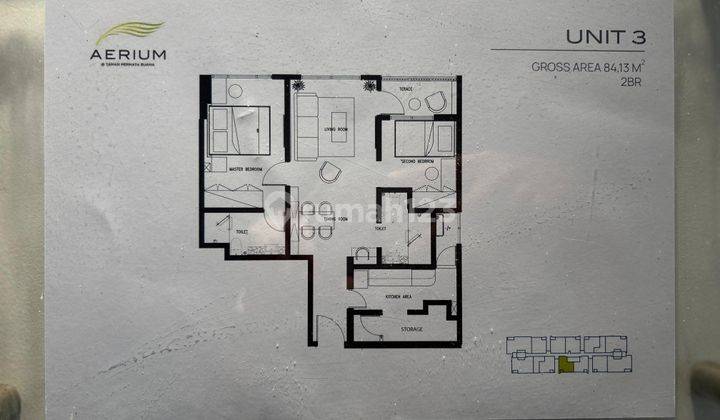 Dijual Apartement Aerium Residence 2 BR Sudah Furnished 2