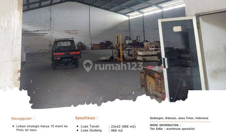 Sewa Gudang 15 Pintu Tol Waru Bandara Internasional Juanda 2