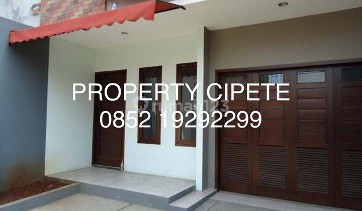 Rumah Asri Mininalis Dijual Di Cipete. Sudah Renovasi. Siap Huni 1