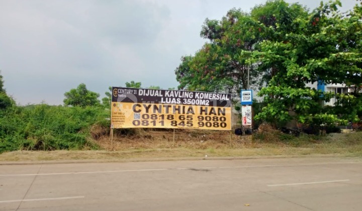 Commercial Land Suitable for Car Showroom, Cafe, etc. on Jalan Utama Harapan Indah, Bekasi
