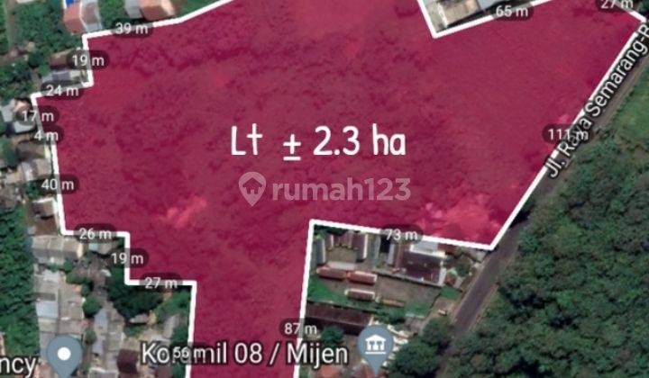 Tanah Komersial Mijen Semarang Jalan Besar 2,3 Ha 1