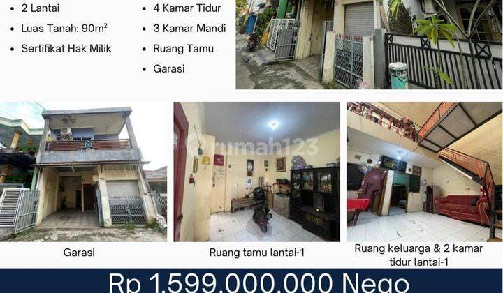 Rumah dekat pasar di kelapa dua tangerang sebelahan dengan gading serpong 1