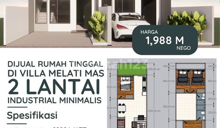 DIJUAL RUMAH BARU BAGUS DAN MODERN DI VILLA MELATI MAS SERPONG 