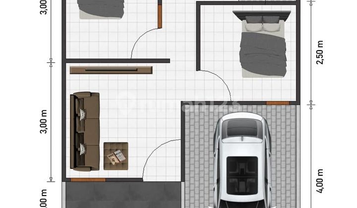 Villa Santika Depok Mampang Rumah Inden Dekat Pusat Pertokoan  4