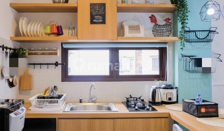Full Furnished Cakep, Cozy dengan Dapur Estetik dan Pencahayaan Alami - 2 Bedroom Assati Vanya Park Bsd City -Dekat Skyhouse Bsd, B Residence, Brandz Bsd, Mall Aeon Bsd City