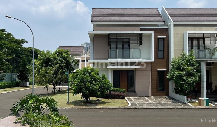 Rumah Hadap Danau Burgundy 8x13 Premium Hoek Summarecon Bekasi