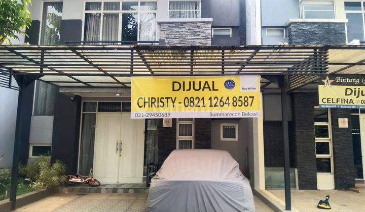 Rumah Cantik 2 Lantai  siap huni hanya 1 menit ke Gerbang Tol Becakayu, Galaxy, Bekasi Cluster Central Park Boulevard - Grand Galaxy City  2